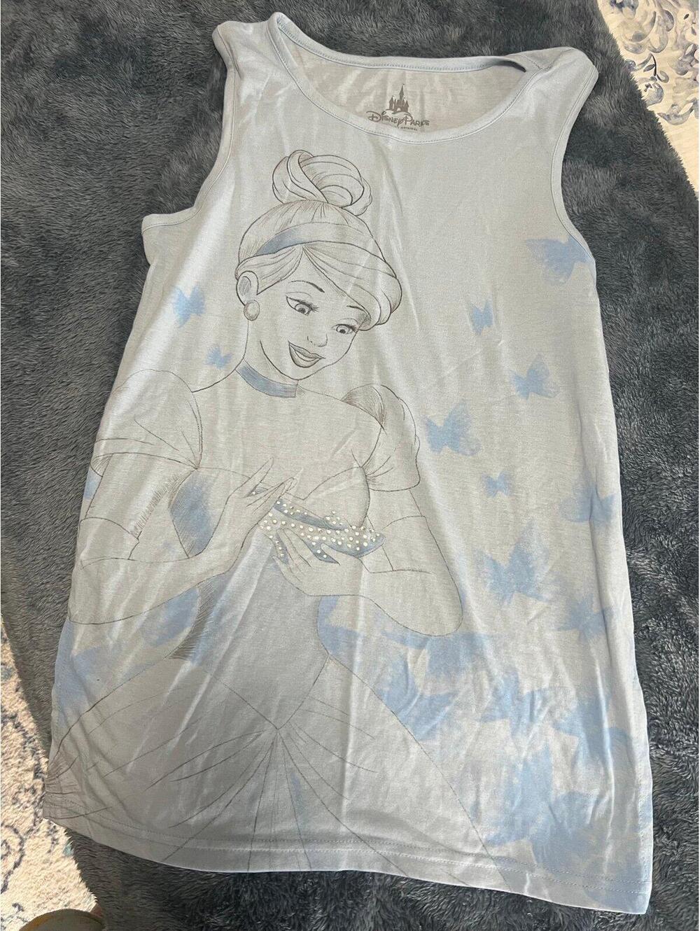 Disney Parks Cinderella Sleeveless Tank Top Size Small